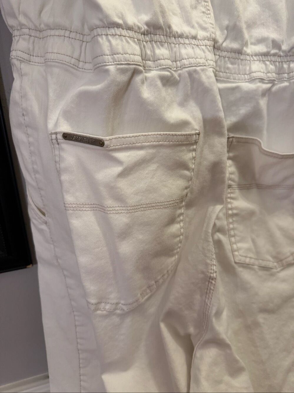 Jordache Vintage White Denim Mechanics Jumpsuit sz XXL EUC - Picture 9 of 11